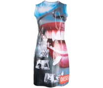 D-Faces Minikleid mit grafischem Print