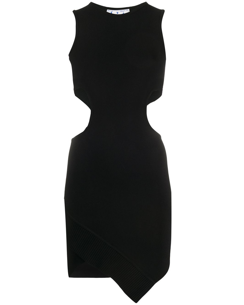 OFF-WHITE Damen 'Swiss Cheese' Strickkleid