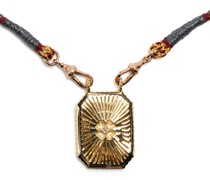 18kt Heart Gelbgoldhalskette mit Mini Diamanten