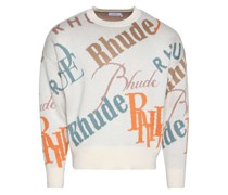 Pullover mit Jacquard-Logo