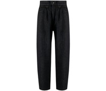 Cropped-Jeans mit hohem Bund