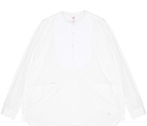 flap-pocket cotton shirt