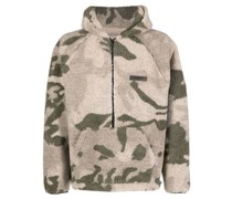 Hoodie aus Fleece mit Camouflagemuster