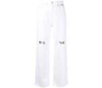 Gerade Jeans mit hohem Bund