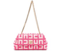 Schultertasche aus Monogramm-Jacquard