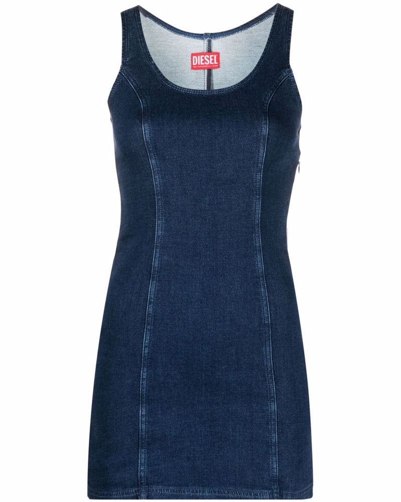 Diesel Damen Kurzes Jeanskleid