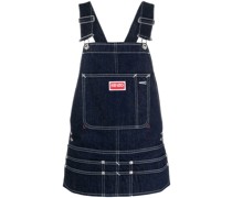 Jeans-Latzhose mit Logo-Patch