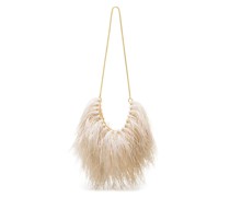 Schultertasche mit Federeffekt