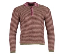 Gestricktes Poloshirt mit Streifen