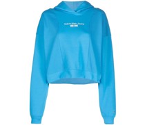 Cropped-Hoodie mit Logo