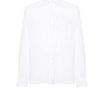 patch-pocket linen shirt