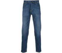 Halbhohe Tapered-Jeans