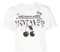 Cropped-T-Shirt mit Print