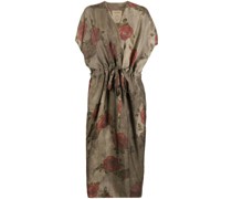 Midikleid mit Blumen-Print