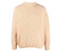 Gestrickter Samtpullover