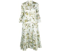 Popeline-Kleid mit Blumen-Print