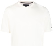 T-Shirt mit Logo-Stickerei