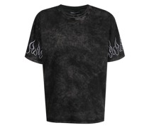 T-Shirt mit Flammen-Print