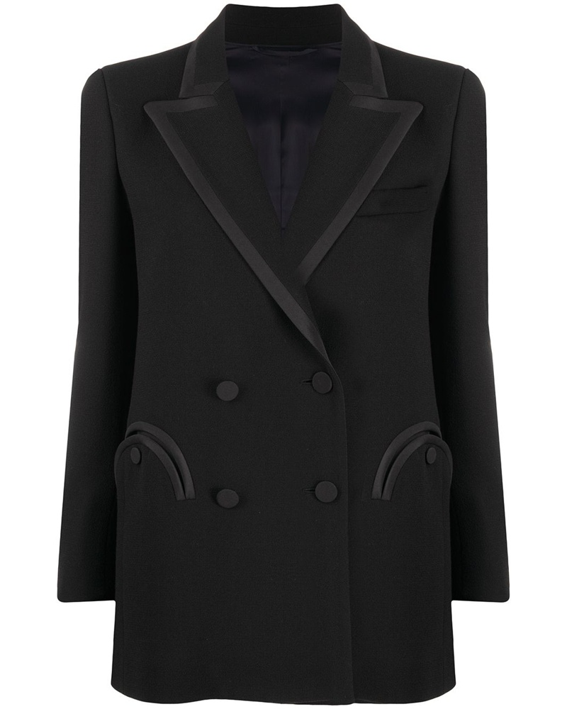 Blazé Milano Damen Doppelreihiger Seidenblazer