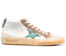 High-Top-Sneakers mit Stern-Patch