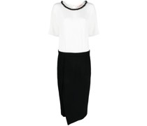 Zweifarbiges Midikleid