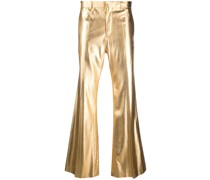Schlaghose im Metallic-Look