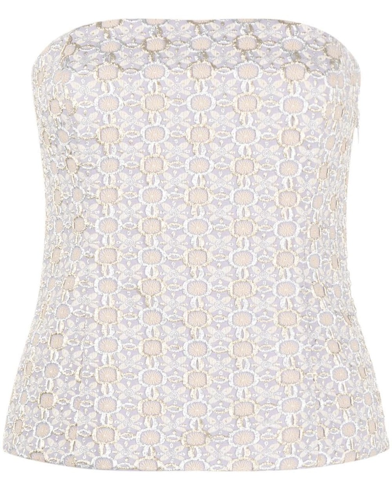 Rochas Damen Besticktes Top
