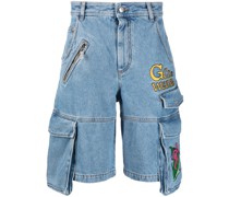 Cargo-Shorts mit Logo-Stickerei