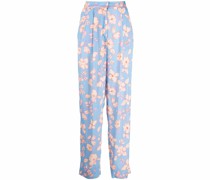 Gerade Hose mit Blumen-Print