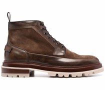 Schnürstiefel mit Kontrastsohle