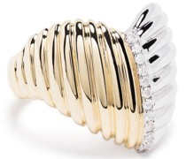 9kt Chevalière Coeur Goldsiegelring
