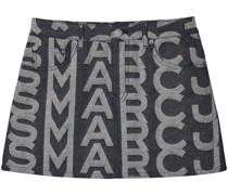 Jeans-Minirock mit Monogramm