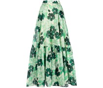 Tellerrock mit Blumen-Print