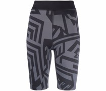 Shorts mit abstraktem Print