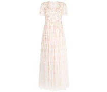 Kurzärmeliges Maxikleid