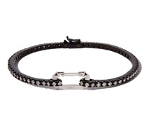 18kt Schwarzgold-Tennisarmband