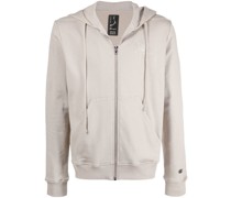 Kapuzenjacke mit Logo-Stickerei