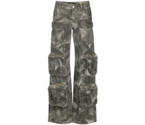 Cargohose mit Camouflage-Print