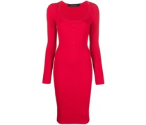 Geripptes Midikleid