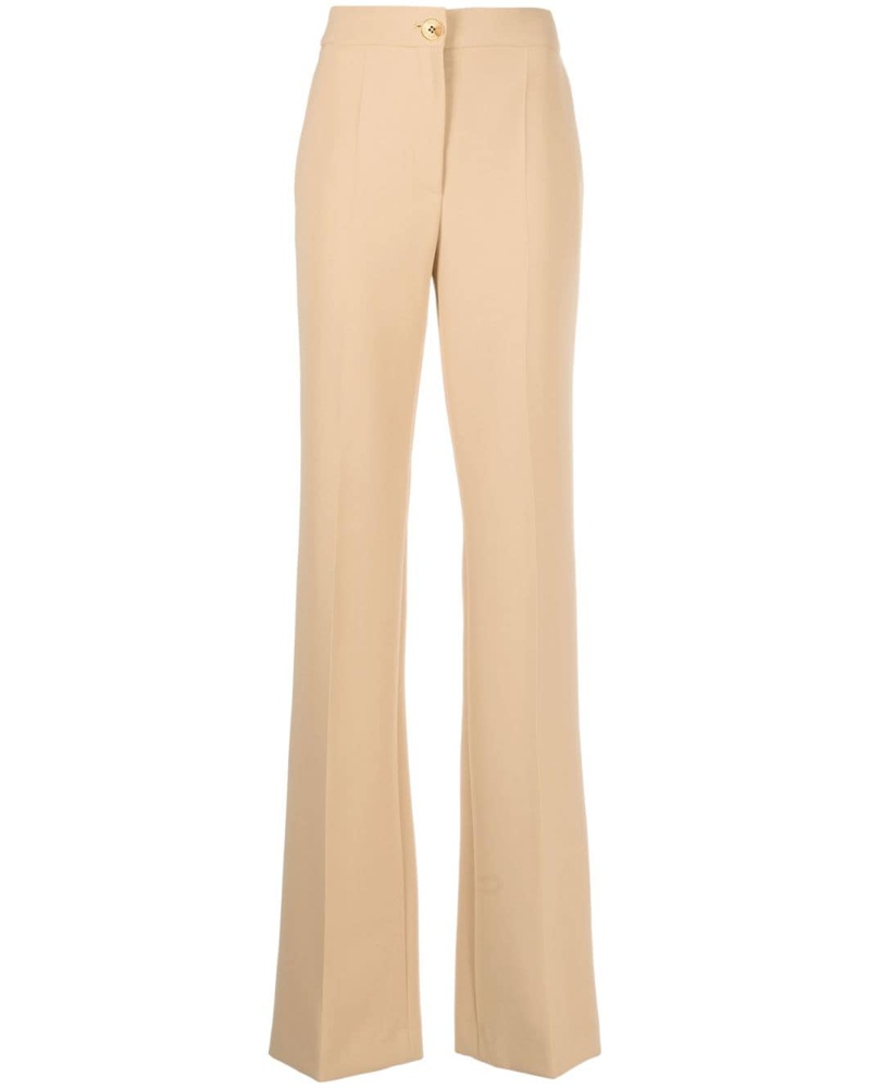Moschino Damen High-Waist-Hose mit weitem Bein