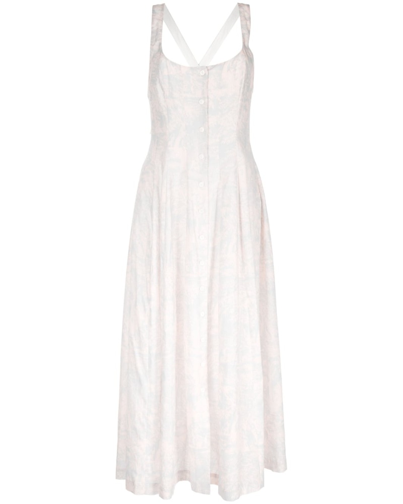 Philosophy Di Lorenzo Serafini Damen Kleid mit abstraktem Print