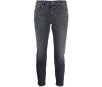 Halbhohe Baker Slim-Fit-Jeans