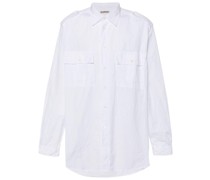 classic-collar cotton shirt