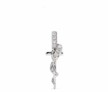 18kt Weißgoldohrring mit Diamanten