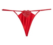 Queen of Hearts Satin-String