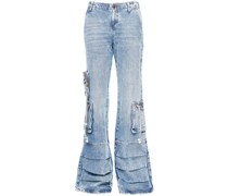 Tief sitzende Cargo-Jeans
