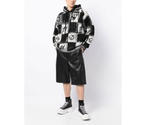 Karierter Hoodie mit Monogramm