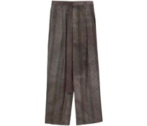 dyed wide-leg trousers