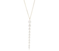 14kt Gelbgoldhalskette mit Akoya-Perlen