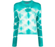 Kaschmirpullover mit Batikmuster